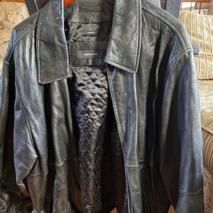 Claiborne 💕HP💕 Men's Black Lambskin Leather Jacket Size XXL